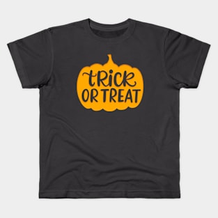 Pumpkin Trick or treat Halloween Kids T-Shirt